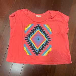 Tribal print crop top from urban outfitters